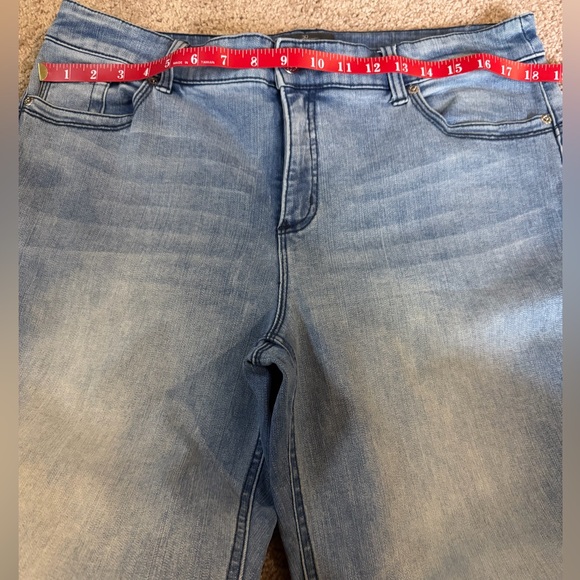 Chico's Denim Straight Leg Jeans - Light Blue - Picture 6 of 12